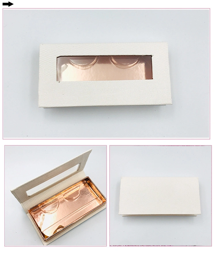 Wholesale Private Label Custom Stock 3D Mink Eyelash Packaging Storing Displaying Box with Window