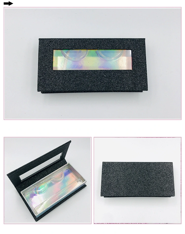 Wholesale Private Label Custom Stock 3D Mink Eyelash Packaging Storing Displaying Box with Window